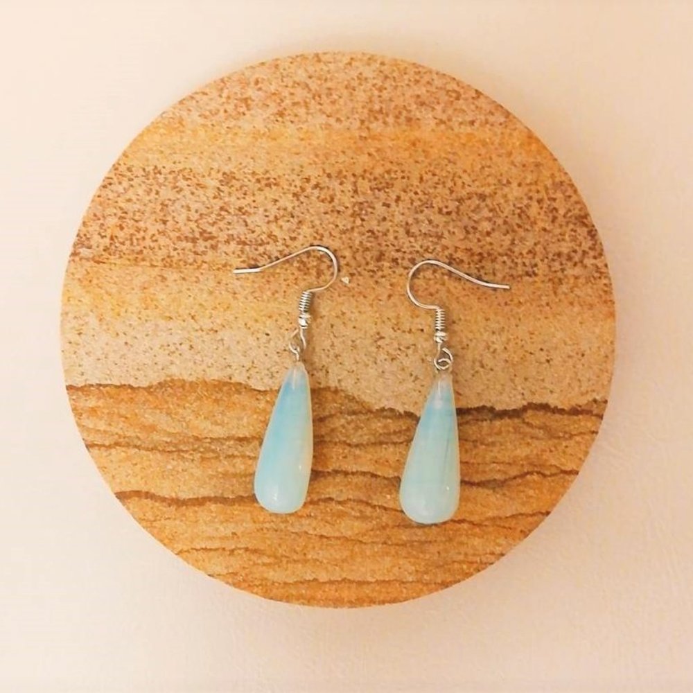 Opal Water Drop Earring